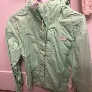 The North Face Green Rain Jacket Water-Resistant